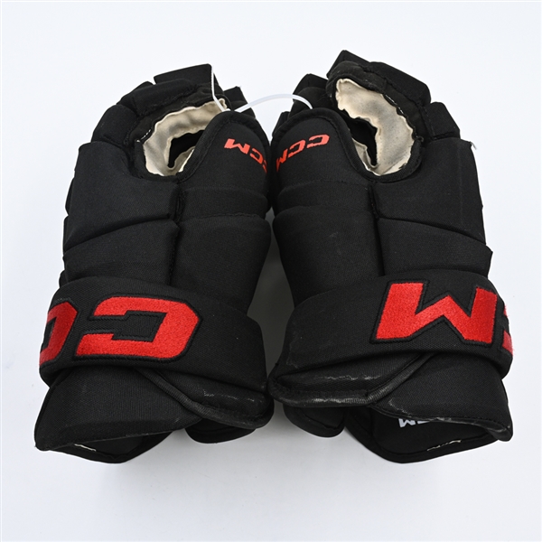Erik Haula - Game-Worn CCM Gloves - Worn in 2024 Stadium Series & on March 19, 2024
