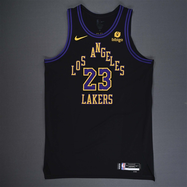 LeBron James - Game-Worn City Edition - Worn 3 Games - 1/9/24, 1/15/24 & 4/2/24 - 2023-24 NBA Season