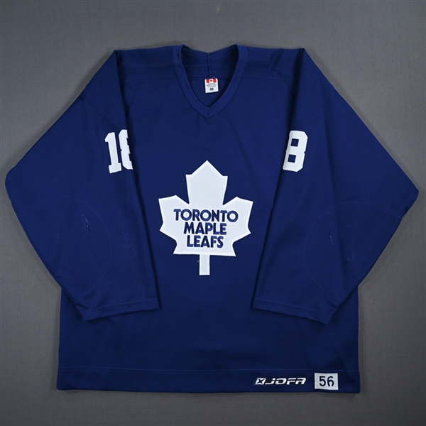 Chad Kilger - Toronto Maple Leafs- Blue Practice-Worn Jersey