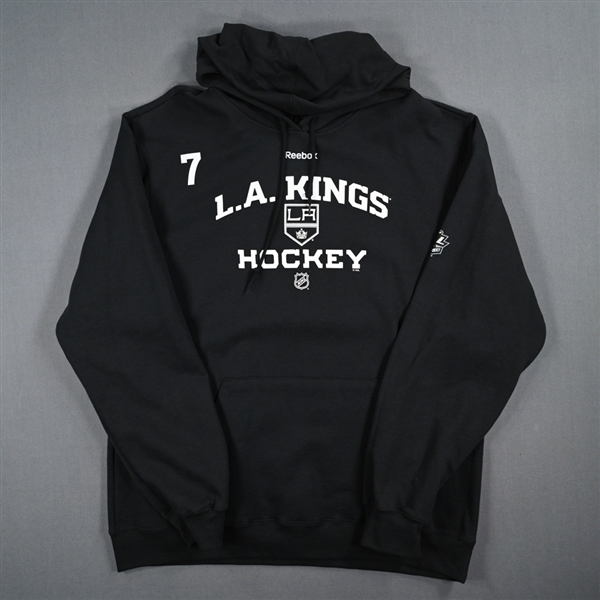 Rob Scuderi - Player-Issued Black Practice Hoodie - Stanley Cup Final Logo - 2012 Stanley Cup Finals