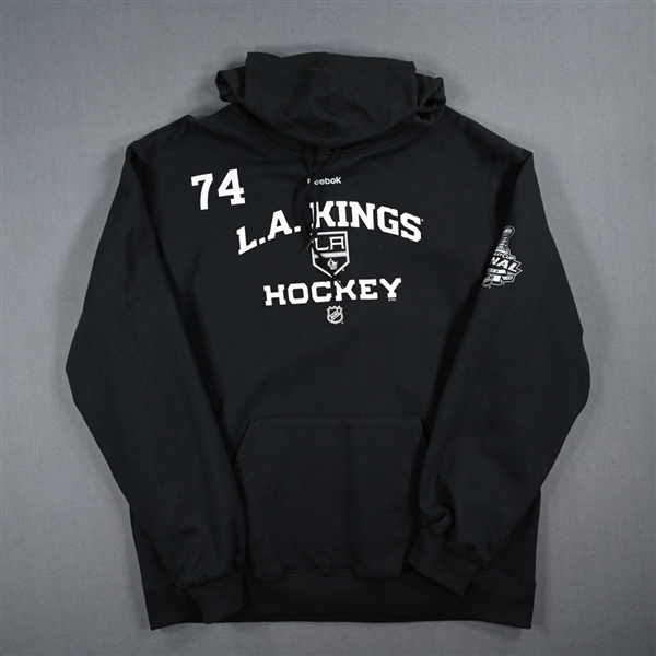 Dwight King - Player-Issued Black Practice Hoodie - Stanley Cup Final Logo - 2012 Stanley Cup Finals