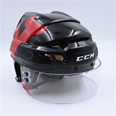 Chris Tierney - Black, CCM Helmet w/ Oakley Shield - 2024 Stadium Series - Practice Only
