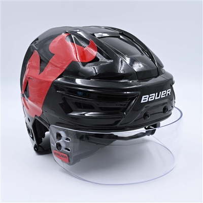 Jesper Bratt - Black, Bauer Helmet w/ Bauer Shield - 2024 Stadium Series