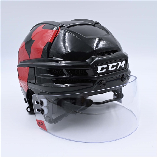 Erik Haula - Black, CCM Helmet w/ Oakley Shield - 2024 Stadium Series