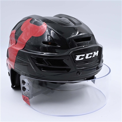 Timo Meier - Black, CCM Helmet w/ Oakley Shield - 2024 Stadium Series