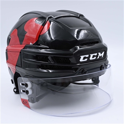Alexander Holtz - Black, CCM Helmet w/ Oakley Shield - 2024 Stadium Series