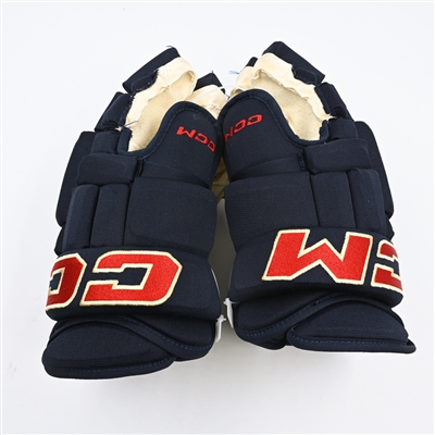Jaycob Megna - CCM HG97 Gloves - Worn in 2024 Winter Classic Warmups