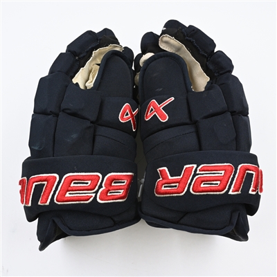Jordan Eberle - Game-Worn Bauer Supreme Mach Gloves - Worn in 2024 Winter Classic, and on Feb. 24, 2024, Mar. 21, 2024 and Mar. 24, 2024