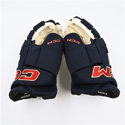Jared McCann - Game-Worn CCM Gloves - Worn in 2024 Winter Classic, and on Feb. 24, 2024, Mar. 21, 2024 and Mar. 24, 2024