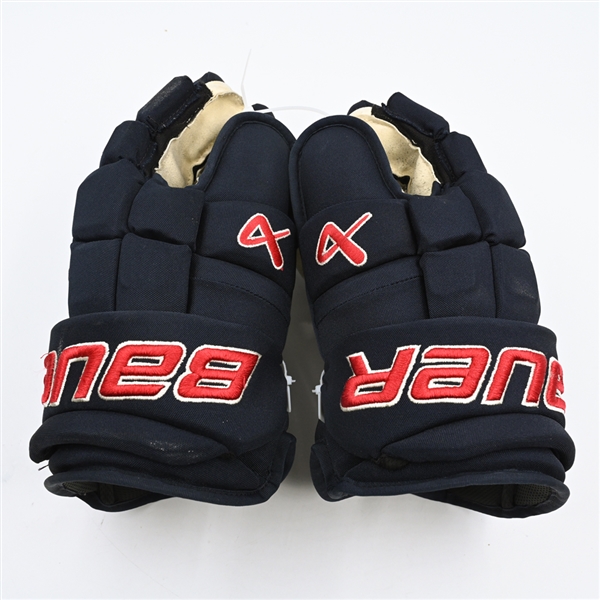 Matty Beniers - Game-Worn Bauer Supreme Mach Gloves - Worn in 2024 Winter Classic, and on Feb. 24, 2024, Mar. 21, 2024 and Mar. 24, 2024