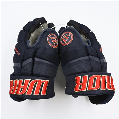 Tomas Tatar - Game-Worn Warrior Covert Gloves - Worn in 2024 Winter Classic, and on Feb. 24, 2024, Mar. 21, 2024 and Mar. 24, 2024