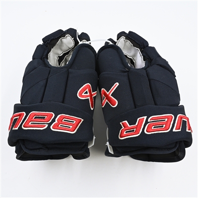 Jaden Schwartz - Game-Worn Bauer Vapor 3X Gloves - Worn in 2024 Winter Classic Practice, and on Feb. 24, 2024, Mar. 21, 2024 and Mar. 24, 2024