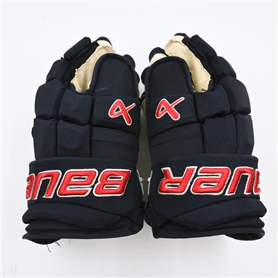 Alexander Wennberg - Game-Worn Bauer Supreme Mach Gloves - Worn in 2024 Winter Classic, and on Feb. 24, 2024