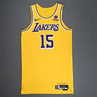 Austin Reaves -  Los Angeles Lakers - Game-Worn Icon Edition Jersey - Western Conference First Round - Games 2, 3 & 5 - 2024 NBA Playoffs