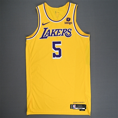 Cam Reddish -  Los Angeles Lakers - Game-Issued Icon Edition Jersey - 2024 NBA Playoffs