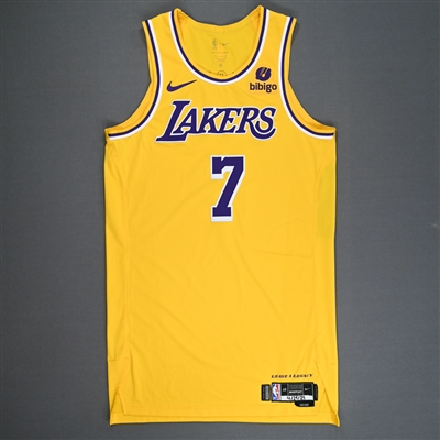 Gabe Vincent -  Los Angeles Lakers - Game-Worn Icon Edition Jersey - Western Conference First Round - Games 2 & 5 - 2024 NBA Playoffs
