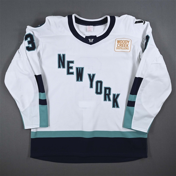 Olivia Zafuto - White Set 1 Jersey - Inaugural Season - Worn in First Game in PWHL History