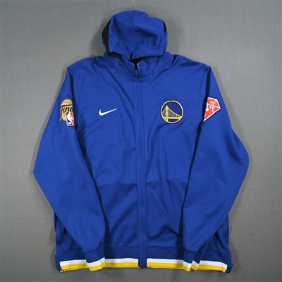 Otto Porter Jr. - Golden State Warriors - Blue Game-Issued Game Theater Jacket w/NBA Finals Patch - 2022 NBA Finals