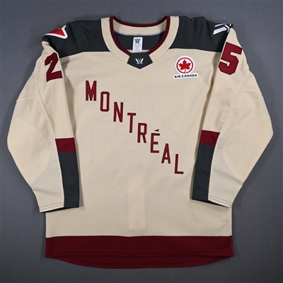 Melodie Daoust - Game-Issued Cream Set 1 Jersey - Inaugural Season