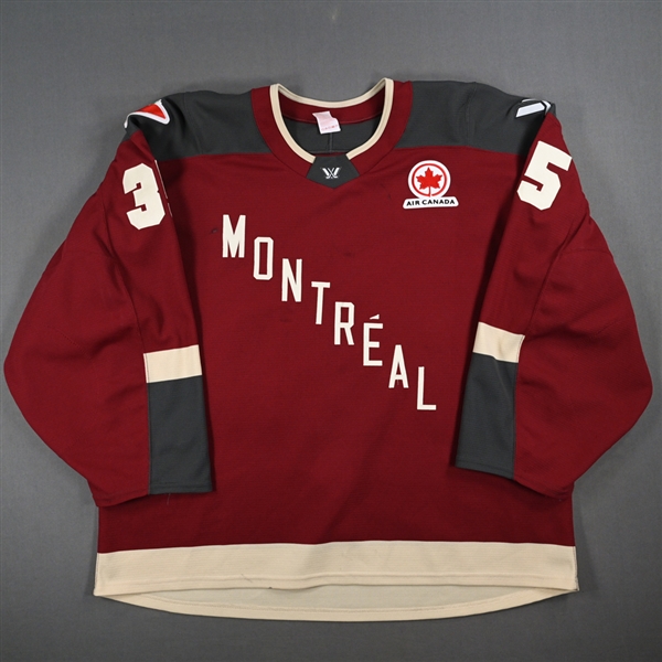 Ann-Renée Desbiens - Maroon Set 1 Jersey - Inaugural Season - PHOTO-MATCHED