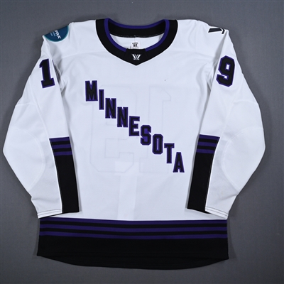 Maggie Flaherty - White Set 1 Jersey - Inaugural Season - Worn in First Game in Team History