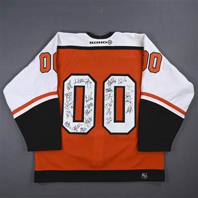 Philadelphia Flyers - Orange, Team Autographed Authentic Jersey - 2000-01 NHL Season