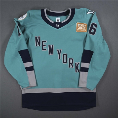 Alexa Gruschow - Teal Set 1 Jersey - Worn During Pregame Introductions Prior to Home Opener - January 5, 2024