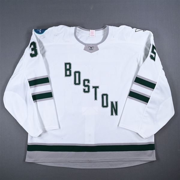 Aerin Frankel - White Set 1 Jersey - Inaugural Season - Worn January 13 & 24, 2024 - PHOTO-MATCHED