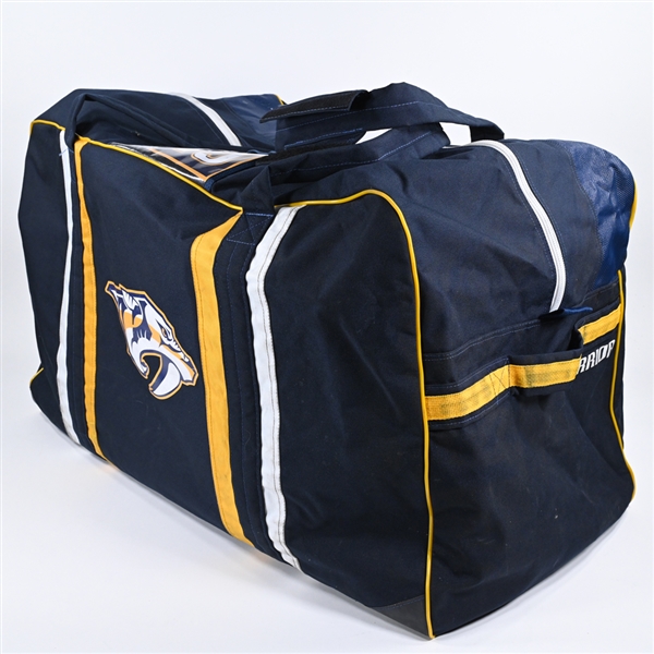 Alexander Carrier - Navy Equipment Bag - 2023-24 NHL Season