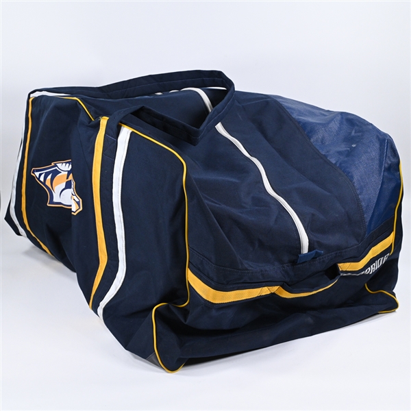 Juuse Saros - Navy Equipment Bag - 2023-24 NHL Season