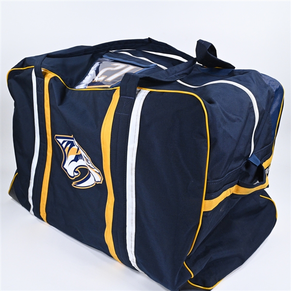 Anthony Beauvillier - Navy Equipment Bag - 2023-24 NHL Season