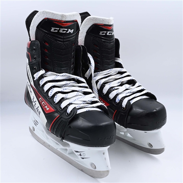 Connor McDavid - Edmonton Oilers - CCM JetSpeed Skates - Photo-Matched to 2 Games - February 28, 2024 & March 2, 2024