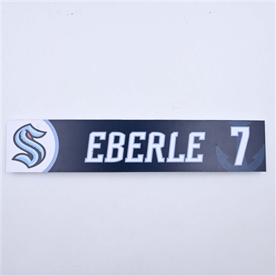 Jordan Eberle - Seattle Kraken - Locker Room Nameplate - 2023-24 NHL Season