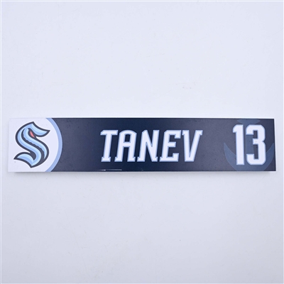 Brandon Tanev - Seattle Kraken - Locker Room Nameplate - 2023-24 NHL Season