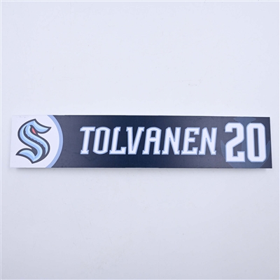 Eeli Tolvanen - Seattle Kraken - Locker Room Nameplate - 2023-24 NHL Season