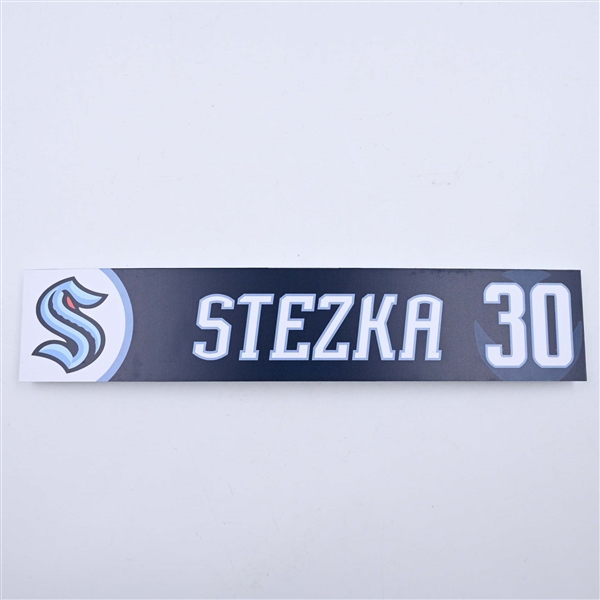 Ales Stezka - Seattle Kraken - Locker Room Nameplate - 2023-24 NHL Season