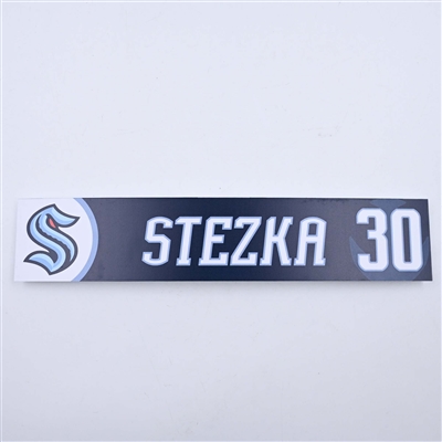 Ales Stezka - Seattle Kraken - Locker Room Nameplate - 2023-24 NHL Season