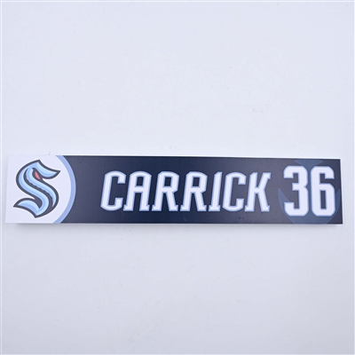 Connor Carrick - Seattle Kraken - Locker Room Nameplate - 2023-24 NHL Season