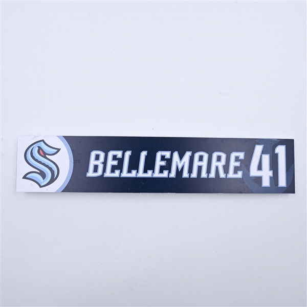 Pierre-Edouard Bellemare - Seattle Kraken - Locker Room Nameplate - 2023-24 NHL Season