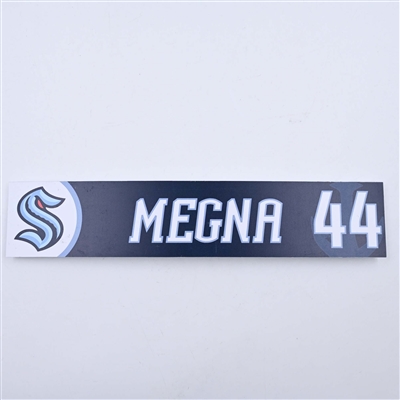 Jaycob Megna - Seattle Kraken - Locker Room Nameplate - 2023-24 NHL Season
