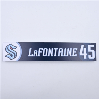 Jack LaFontaine - Seattle Kraken - Locker Room Nameplate - 2023-24 NHL Season