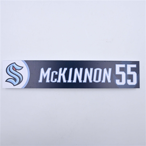 Ian McKinnon - Seattle Kraken - Locker Room Nameplate - 2023-24 NHL Season