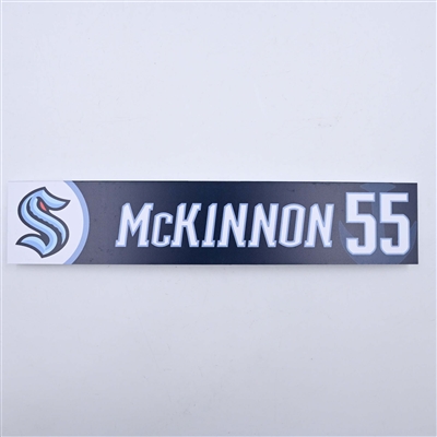 Ian McKinnon - Seattle Kraken - Locker Room Nameplate - 2023-24 NHL Season