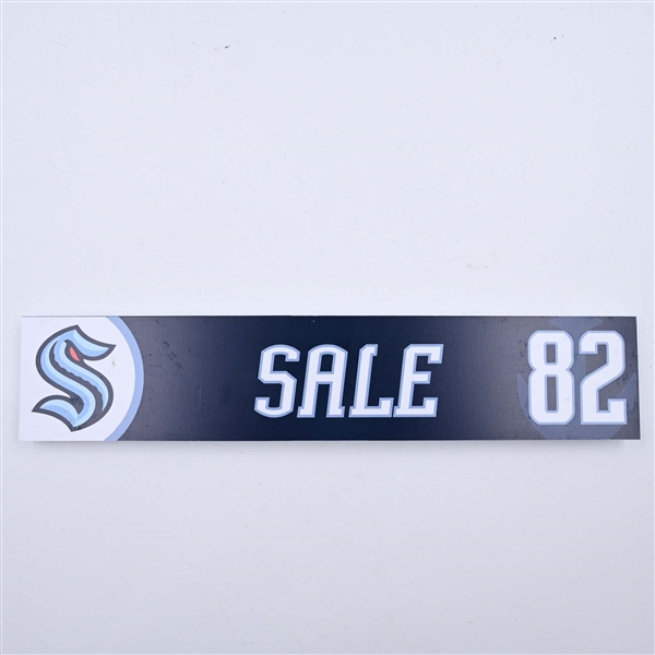 Eduard Sale - Seattle Kraken - Locker Room Nameplate - 2023-24 NHL Season