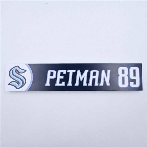 Ville Petman - Seattle Kraken - Locker Room Nameplate - 2023-24 NHL Season