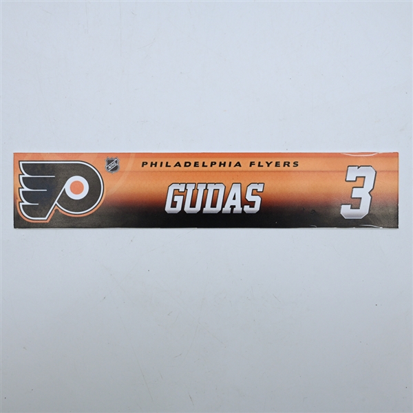 Radko Gudas - Philadelphia Flyers - Locker Room Nameplate - 2017-18 NHL Season