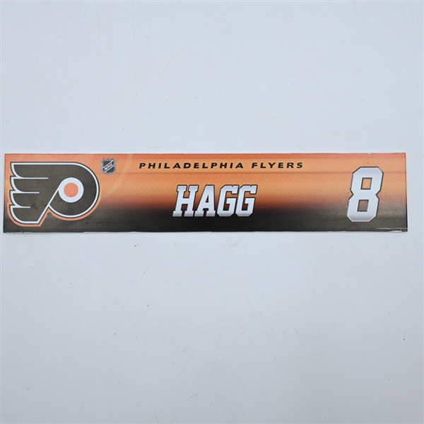 Robert Hagg - Philadelphia Flyers - Locker Room Nameplate - 2017-18 NHL Season