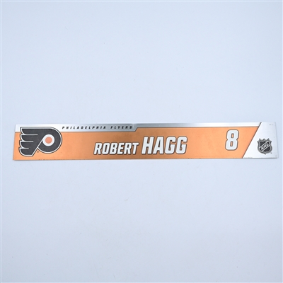 Robert Hagg - Philadelphia Flyers - Magnetic Practice Locker Room Nameplate - 2018-19 NHL Season