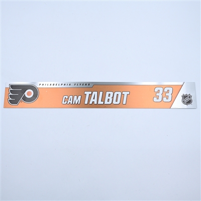 Cam Talbot - Philadelphia Flyers - Magnetic Practice Locker Room Nameplate - 2018-19 NHL Season