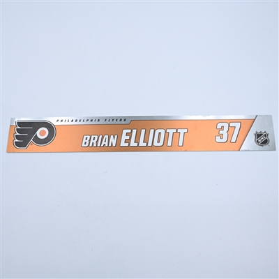 Brian Elliot - Philadelphia Flyers - Magnetic Practice Locker Room Nameplate - 2018-19 NHL Season